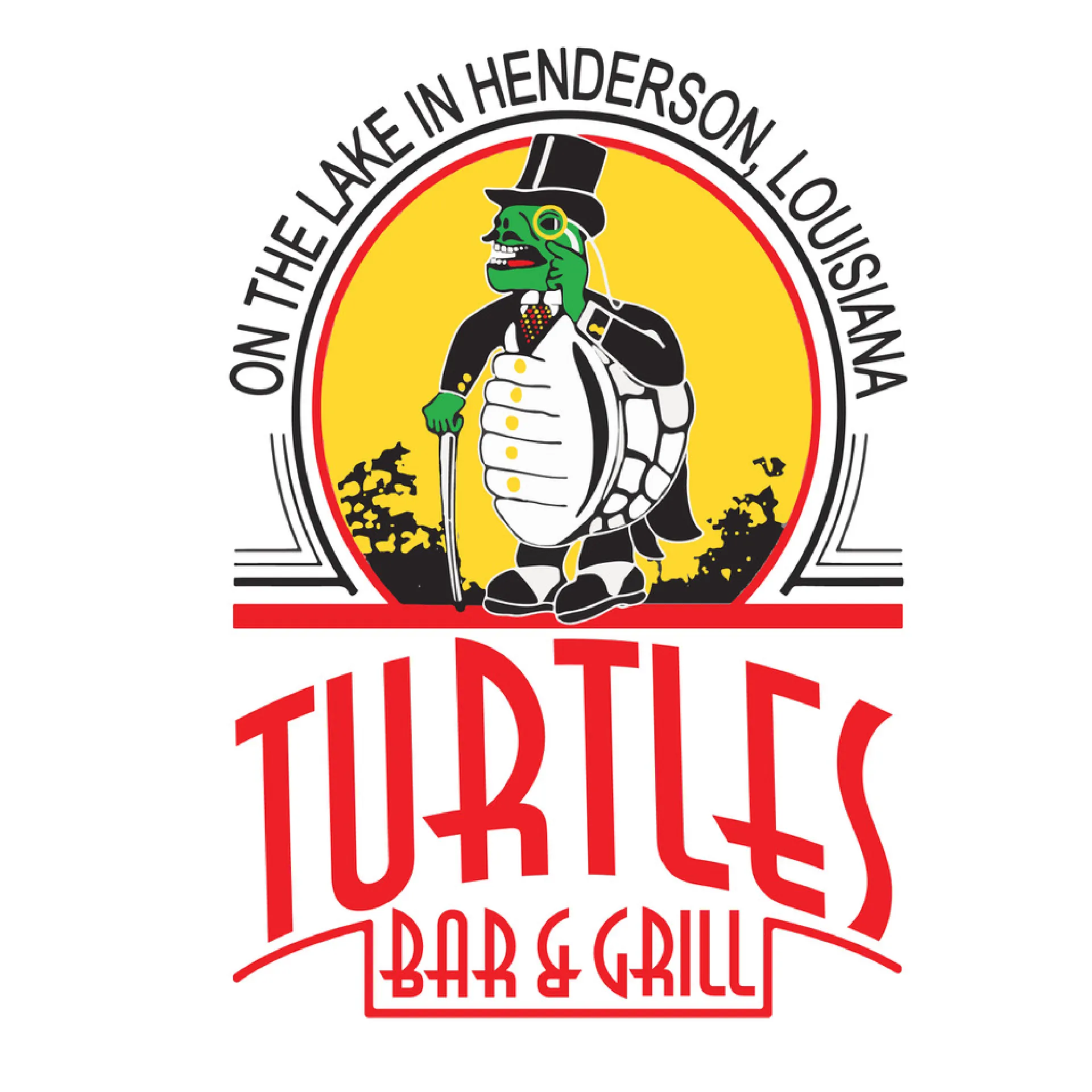 Turtle's Bar & Grill turtles illustration